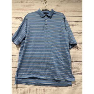 Polo Golf Stripe‎ Collar Shirt Men's Size L